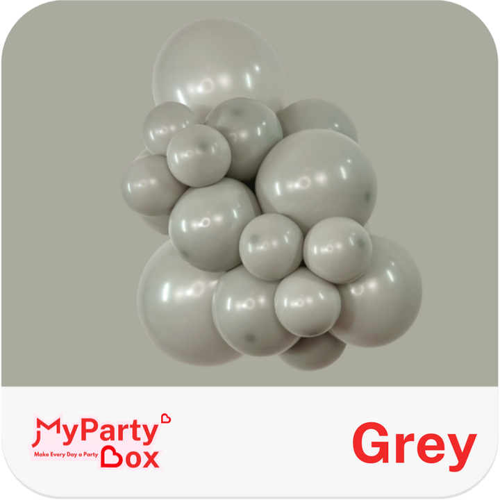 Sempertex Grey Latex Balloon Cluster