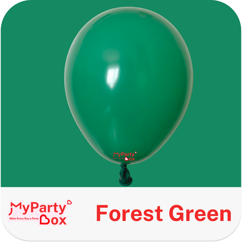 Sempertex Forest Green Latex Balloon Color Chart