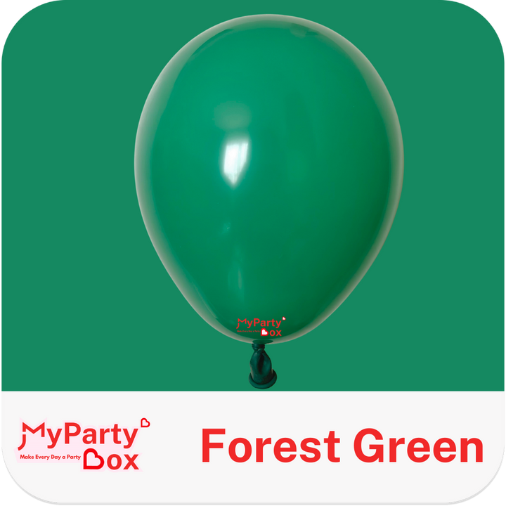 Sempertex Forest Green Latex Balloon Color Chart