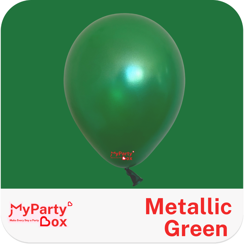 Sempertex Metallic Green Latex Balloon Color Chart