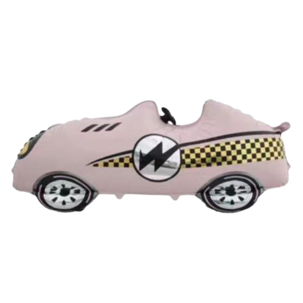 Pastel Pink Race Car Foil Balloon (unpackaged)