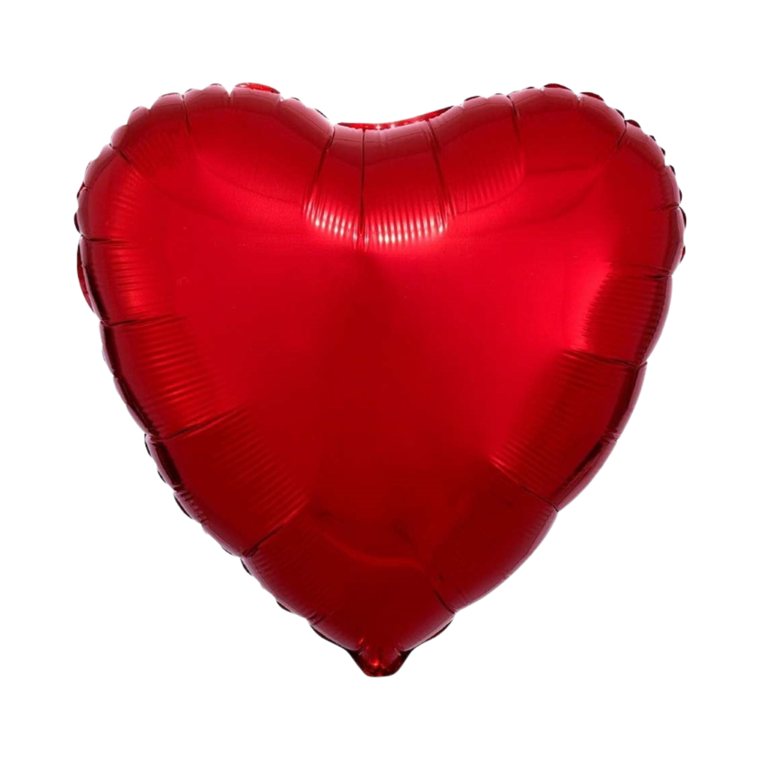 Metallic Red Heart Foil Balloon