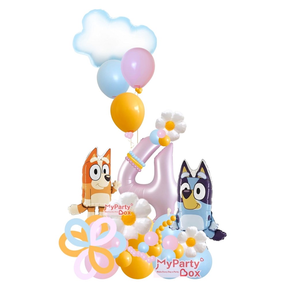 Pink Bluey Balloon Bouquet