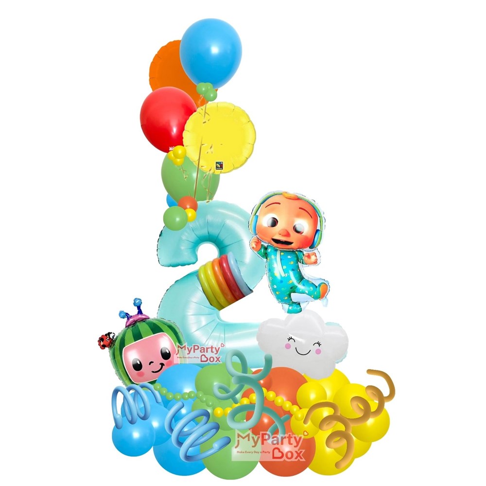 Blue Cocomelon Balloon Bouquet