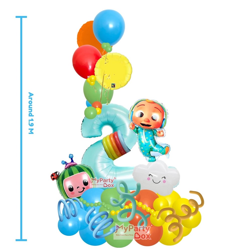 Blue Cocomelon Balloon Bouquet