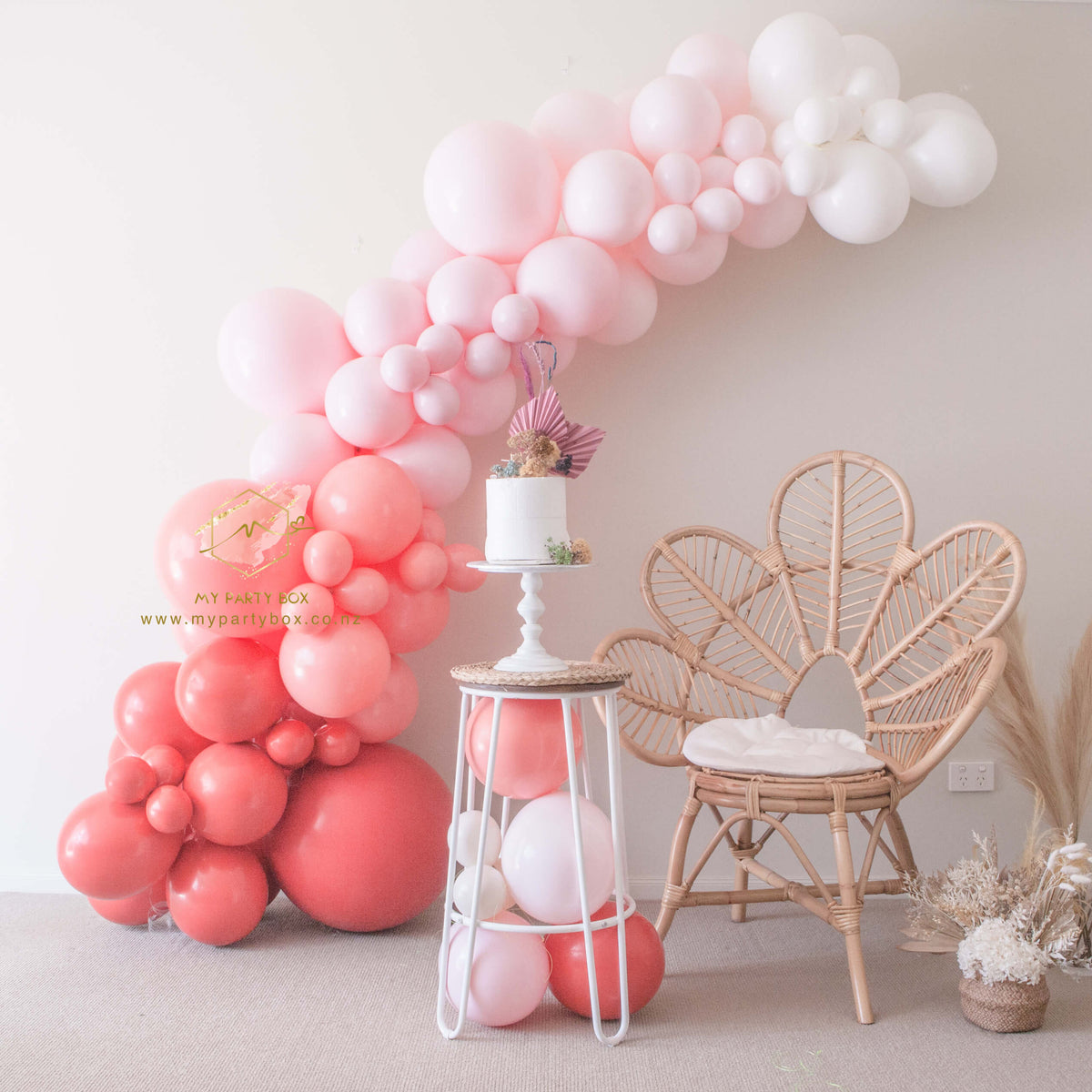 Valentines Pink Balloon Garland