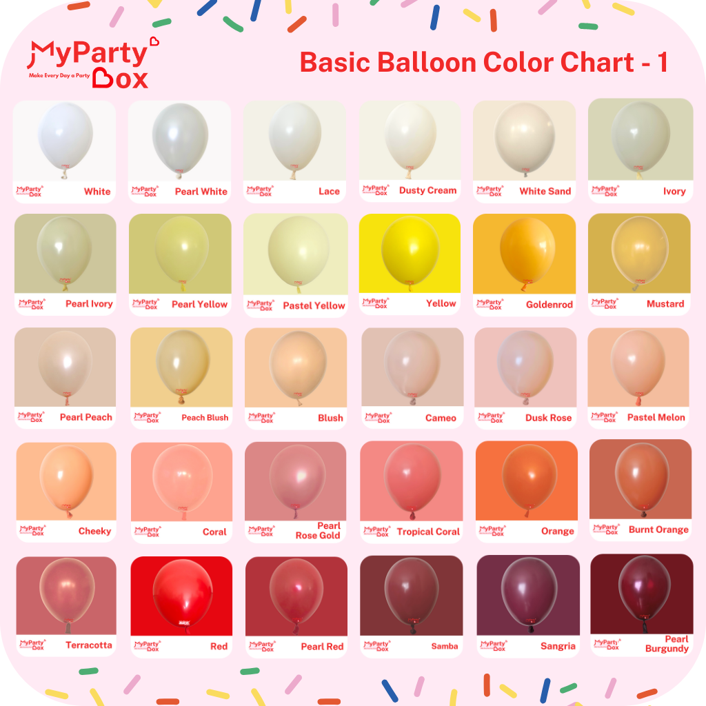 Custom Color DIY Balloon Garland Kit Full Double Stuffed Mypartybox