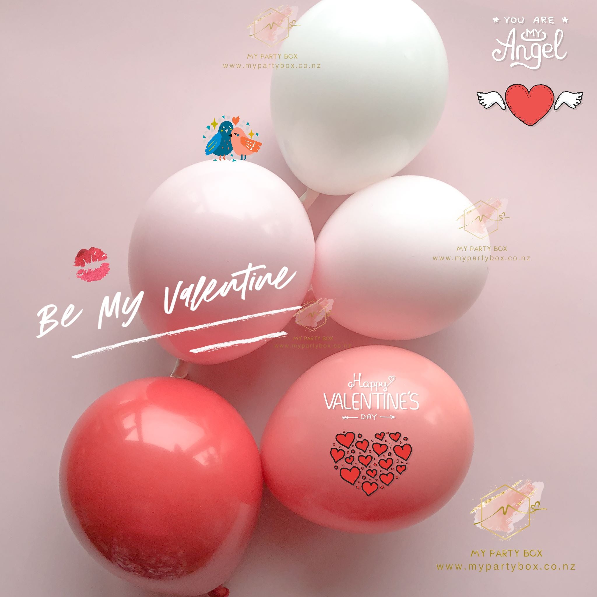 Luxe Be My Valentine Balloon Garland DIY Kit