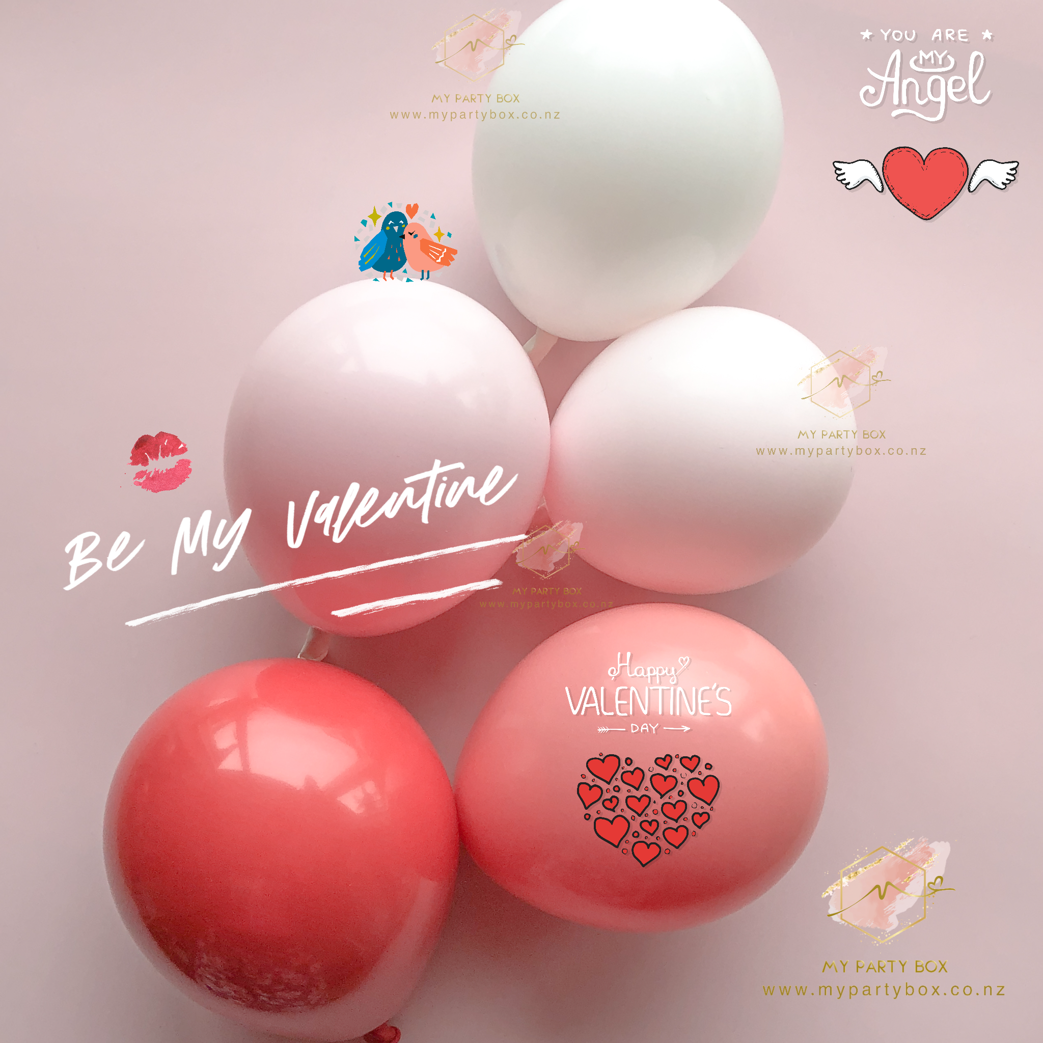 Be my valentine balloons