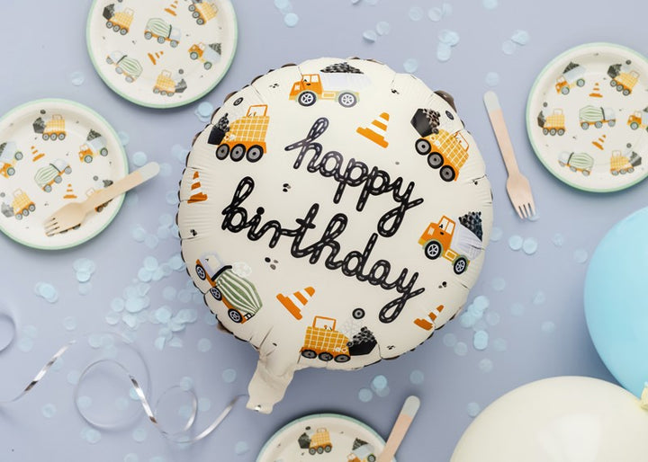Construction Vehicles Foil balloon