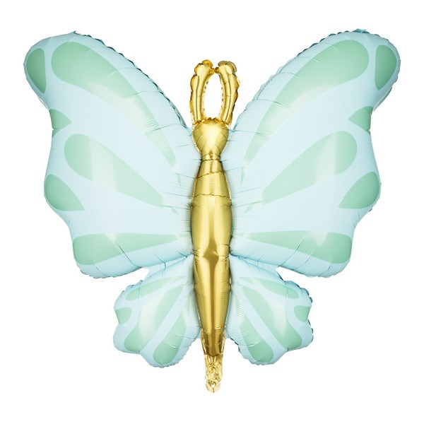 Mint Butterfly Foil Balloon