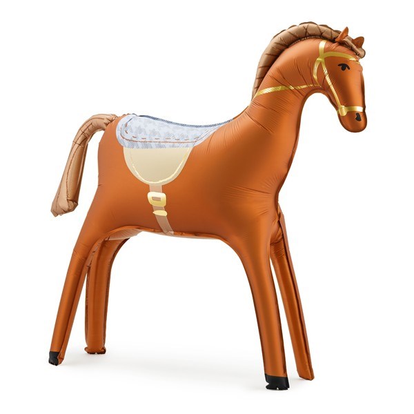Inflatable horse balloon on a white background