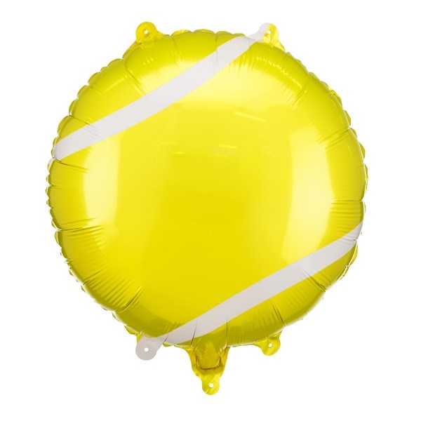 Yellow tennis ball shape balloon