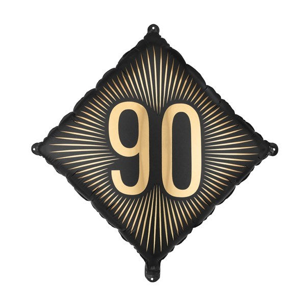 Decorative balloon with the number 90 on a white background