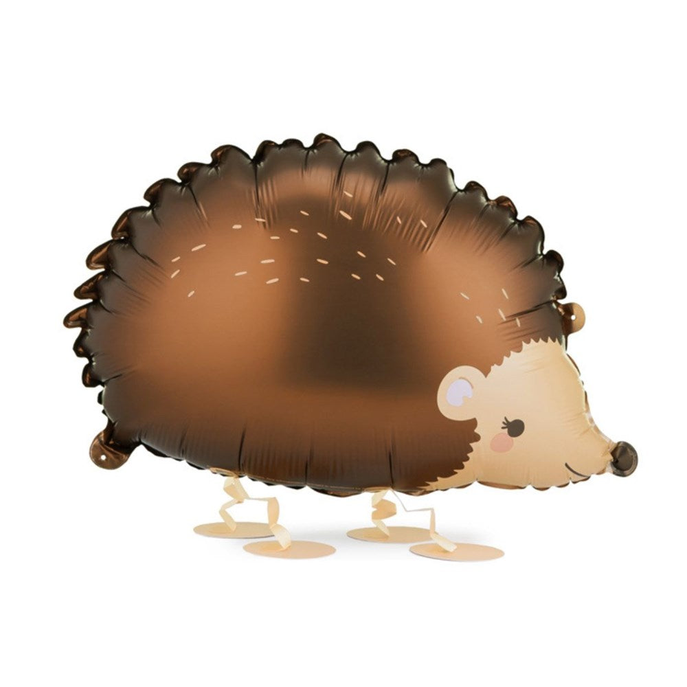 Hedgehog-shaped balloon on a white background
