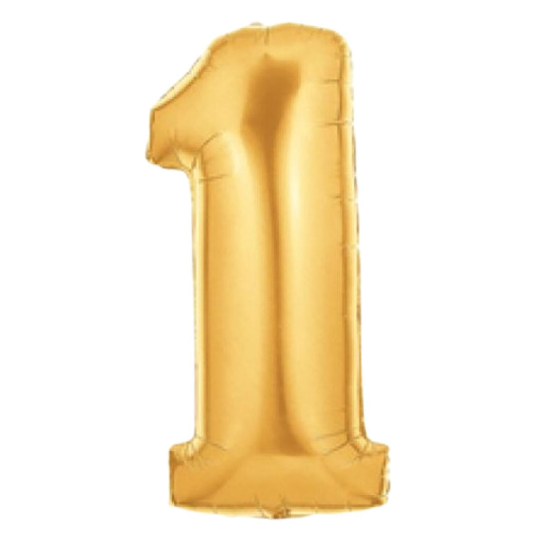 40" Gold Number Foil balloon- 1