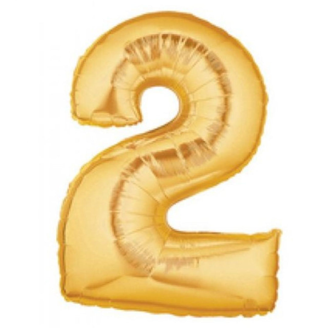 40" Gold Foil Number Balloon - 2