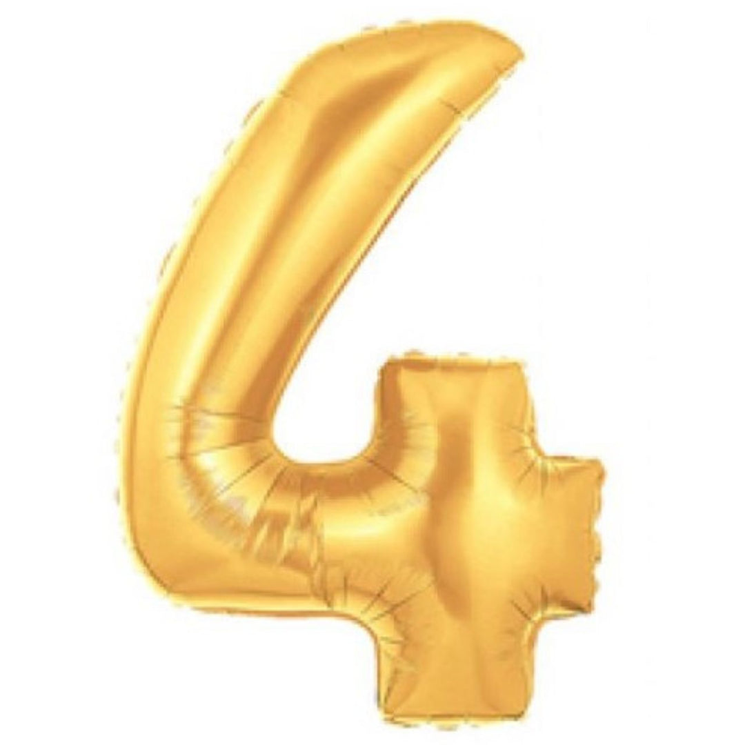 40" Gold Foil Number Balloon - 4