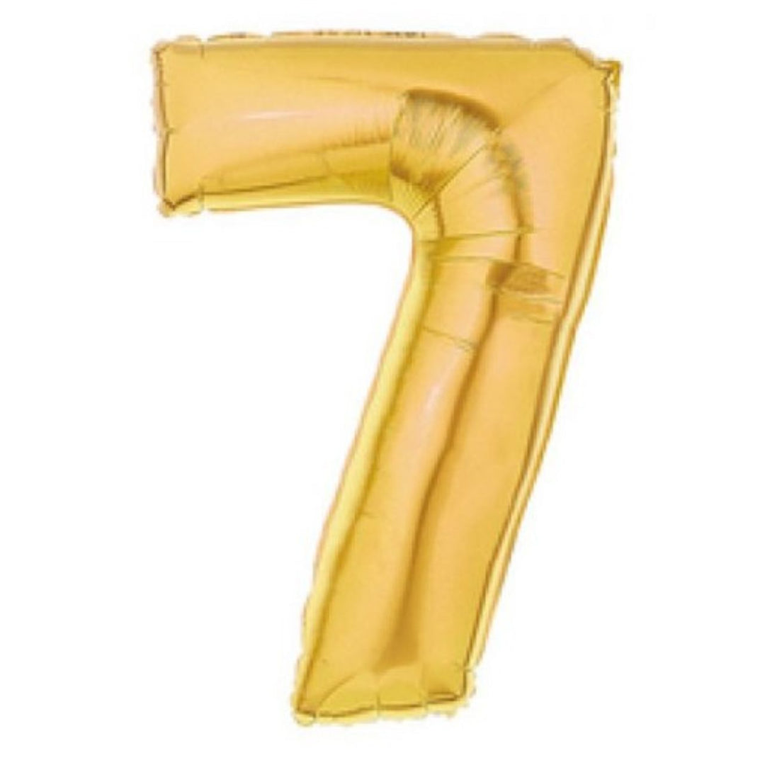 40" Gold Foil Number Balloon -7