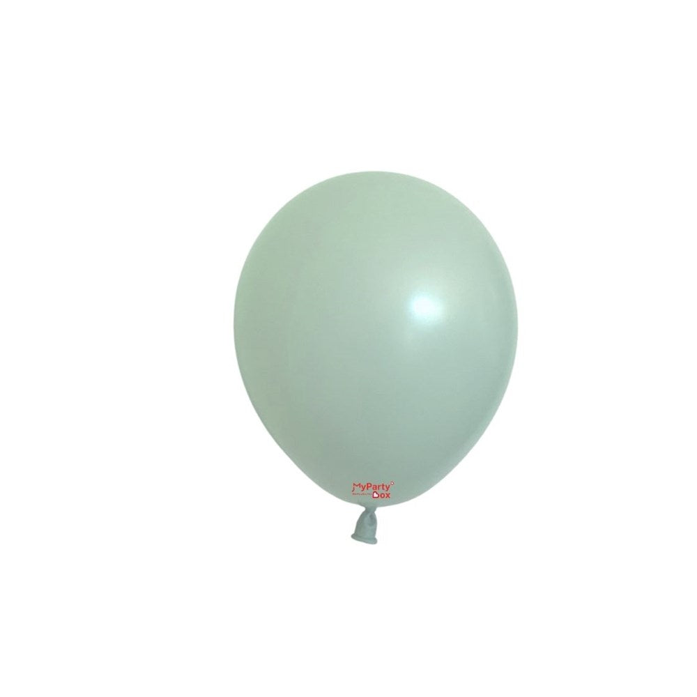 5" (12cm) Pastel Dusk Green Tea Mini Latex Balloon