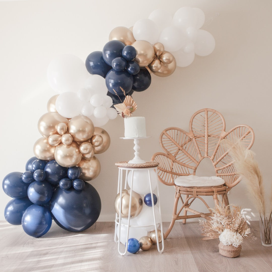 Milestone Birthday Balloon Garland DIY Kit - Dark Blue