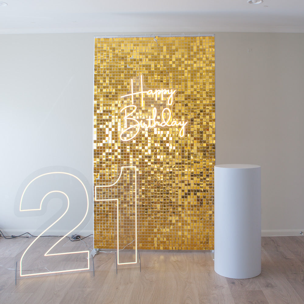 Golden shimmer wall combo