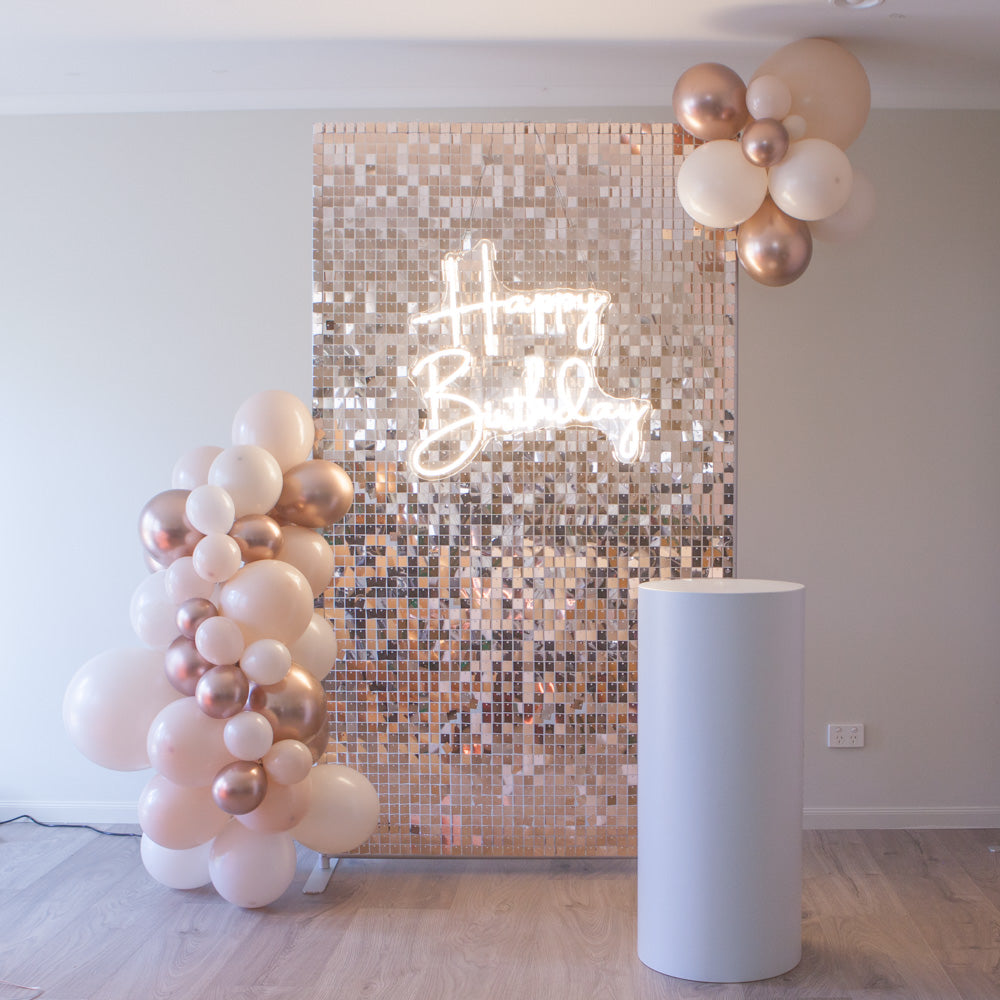Shimmer Wall with Balloon Garland Bundle