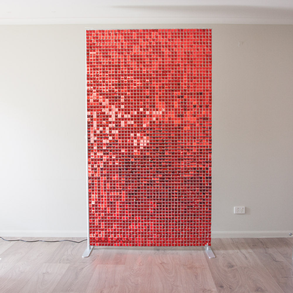 Red Shimmer Wall - Medium
