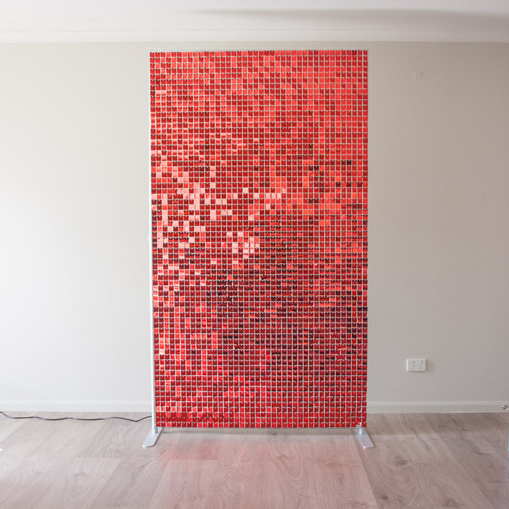 Red Shimmer Wall Backdrop l Party Backdrop l Auckland Party Hire ...
