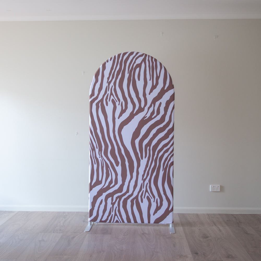 Zebra Arch Zebra Print Arch Backdrop l Party Backdrop l Auckland Party Hire ...