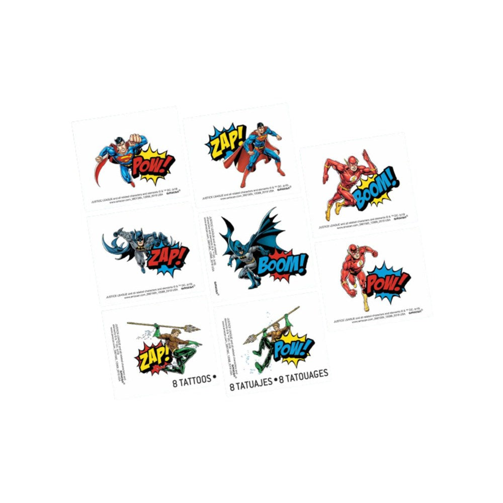 Justice League Heroes Tattoos (PC8)