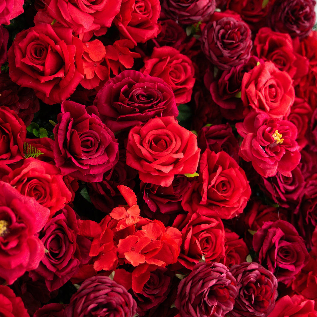 Close-up of a bouquet of red roses