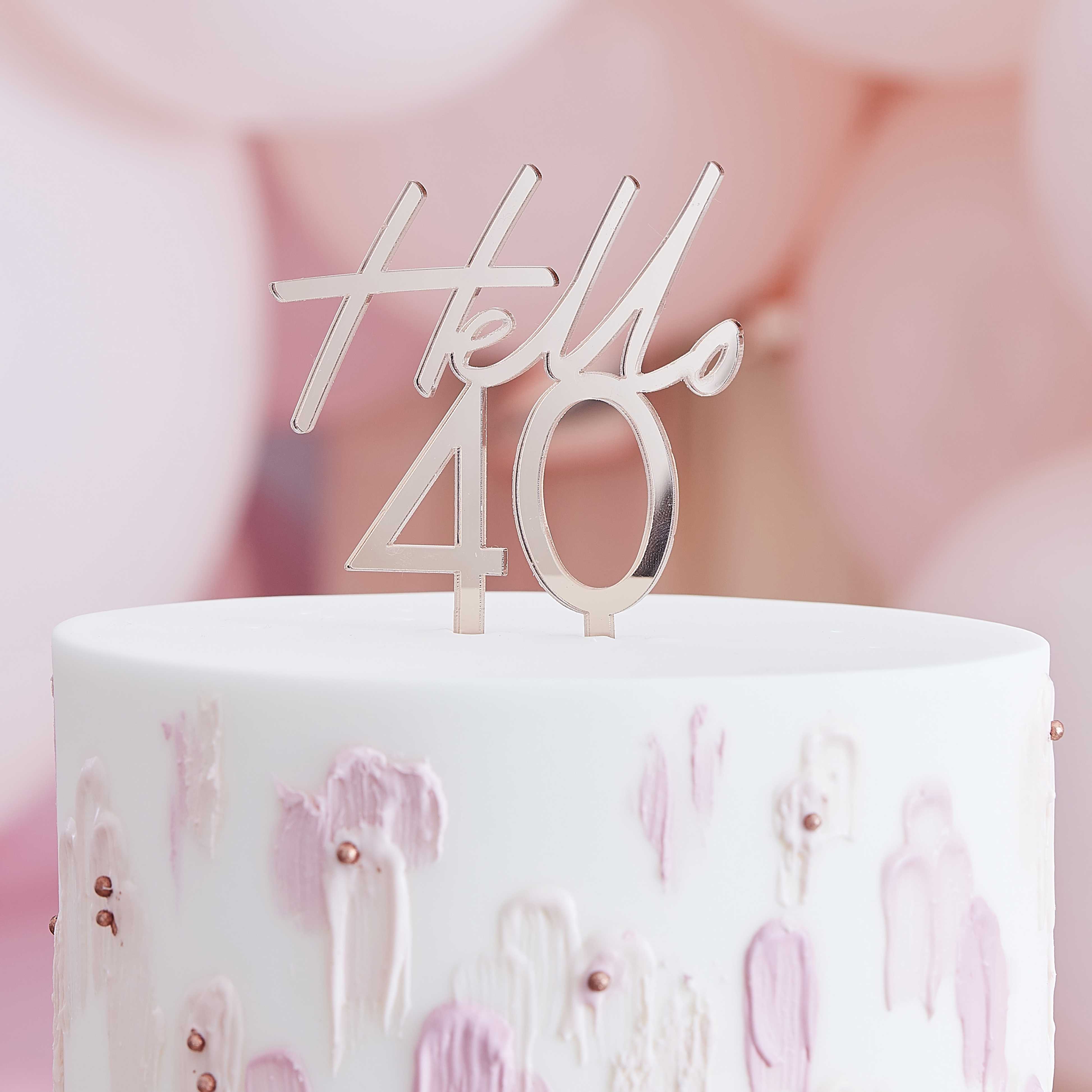 40th birhday cake topper