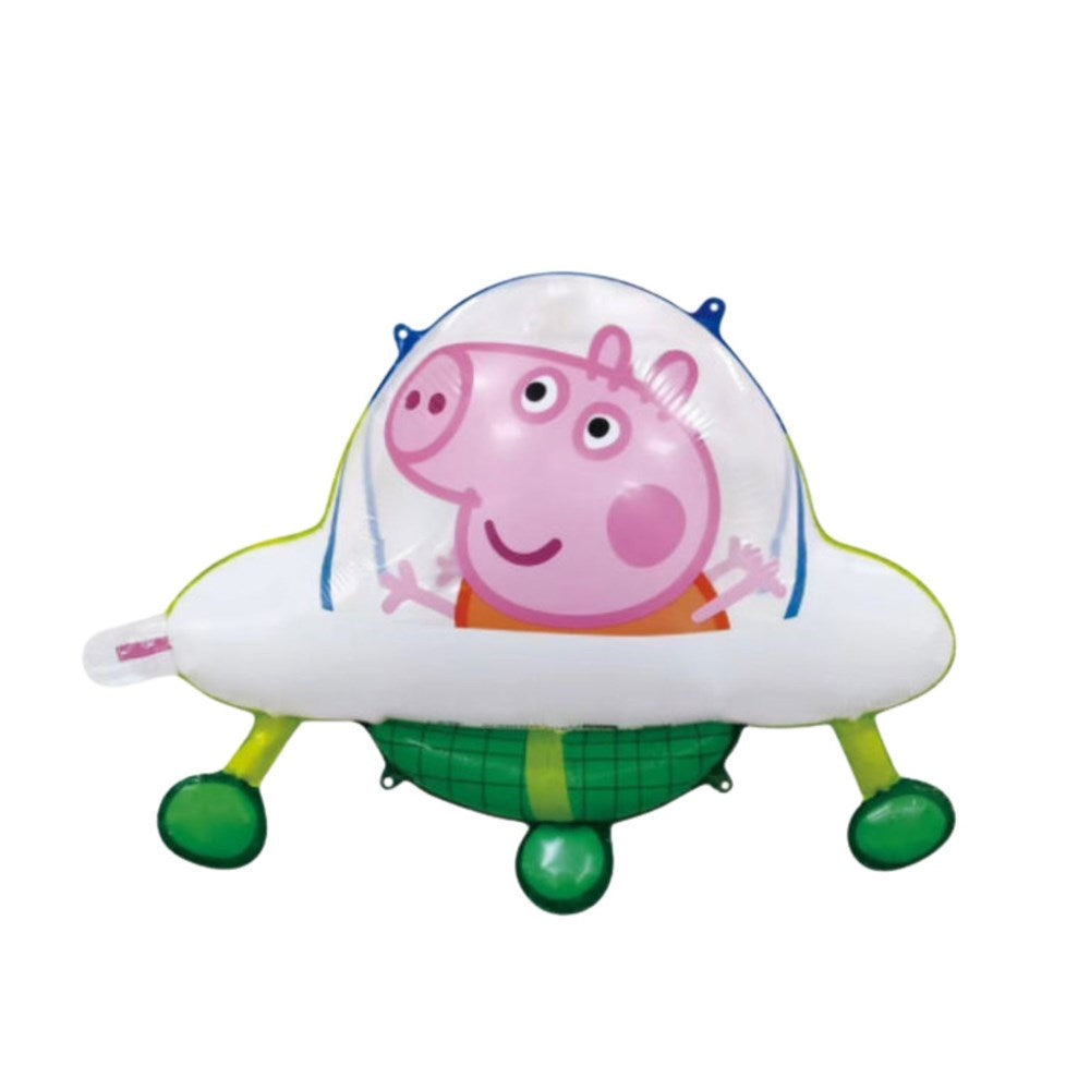 Peppa Pig - George in Flying Saucer Foil Shape Balloon ( Unpackaged)