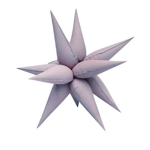 Matte Pastel Lilac Starburst Foil Balloon (68cm)