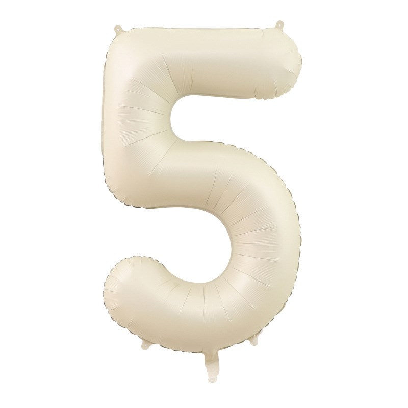 Nude Foil Number Balloon