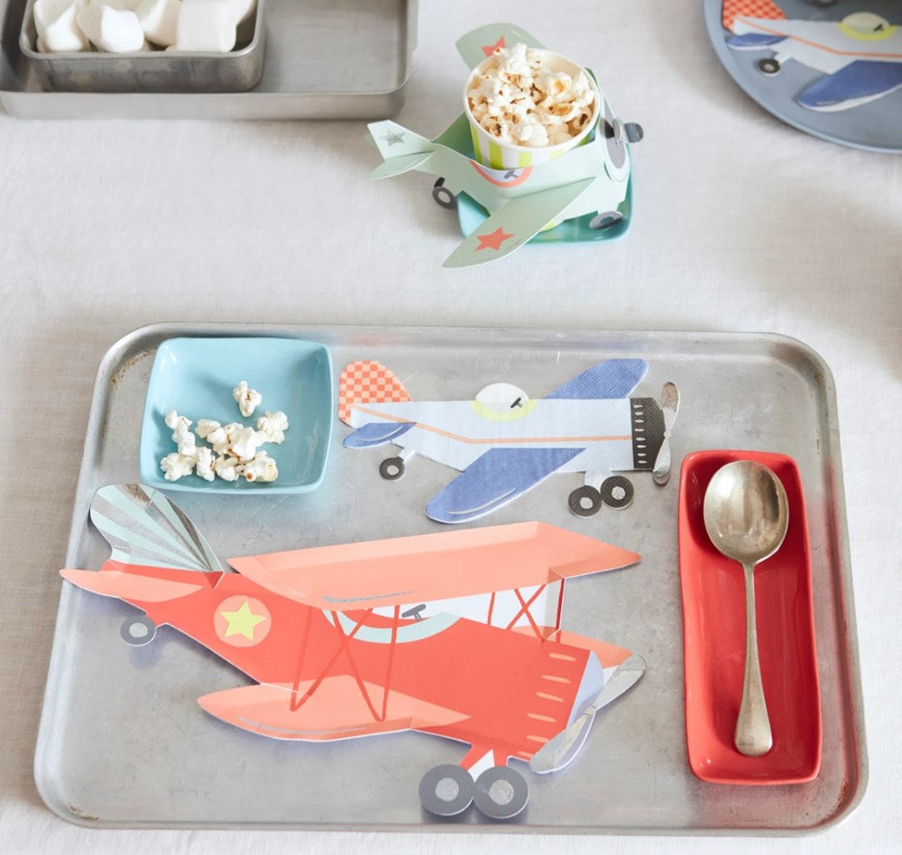 Meri Meri Cute Airplane Plates (PK8)