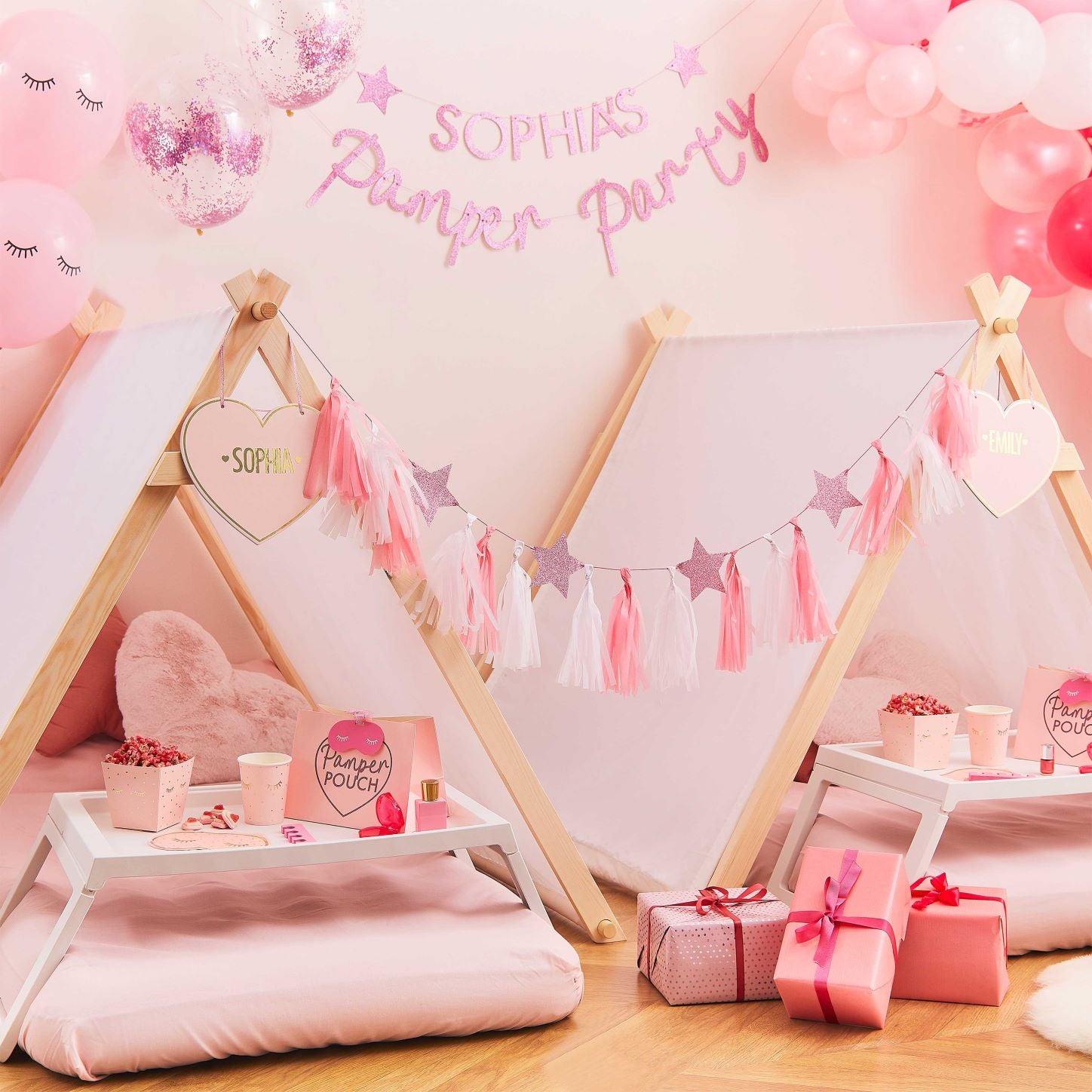 Sophias pamper party - Pink