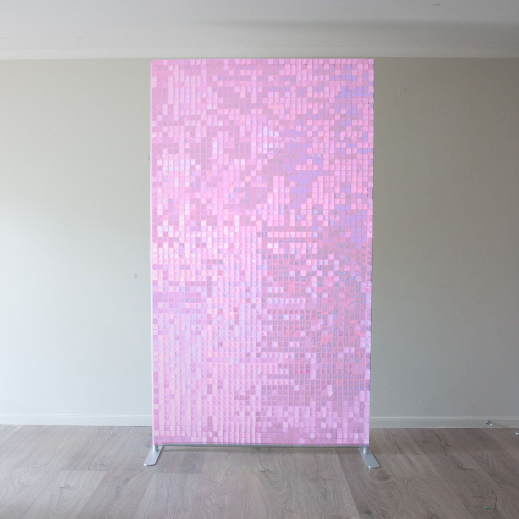 Matte Pink Shimmer Wall