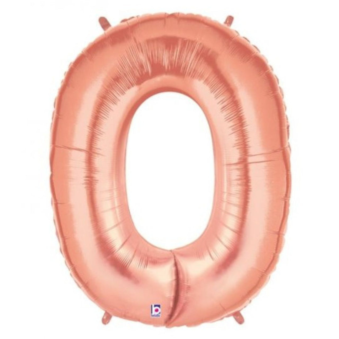 40" Rose Gold Foil Number Balloon - 0