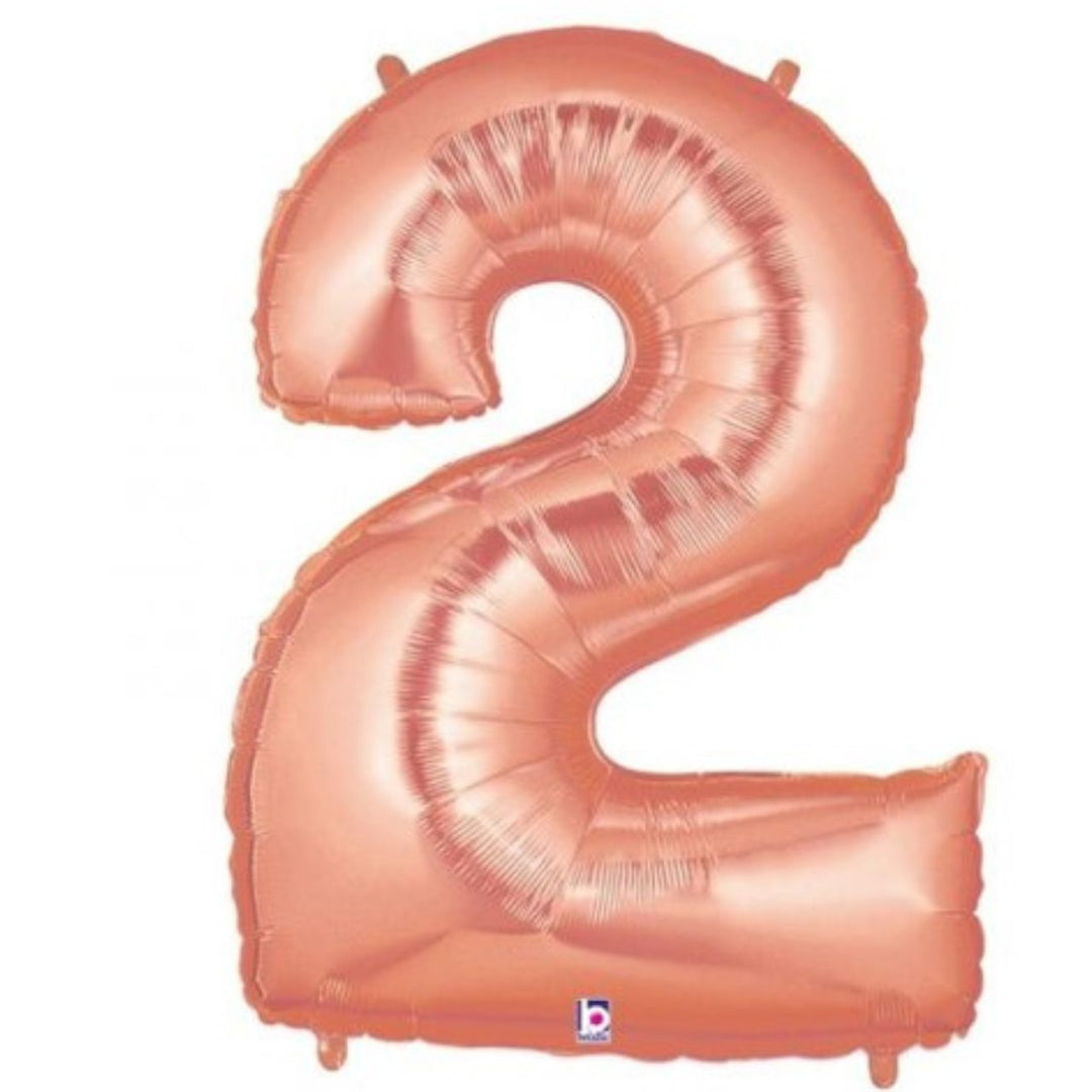 40" Rose Gold Foil Number Balloon - 2