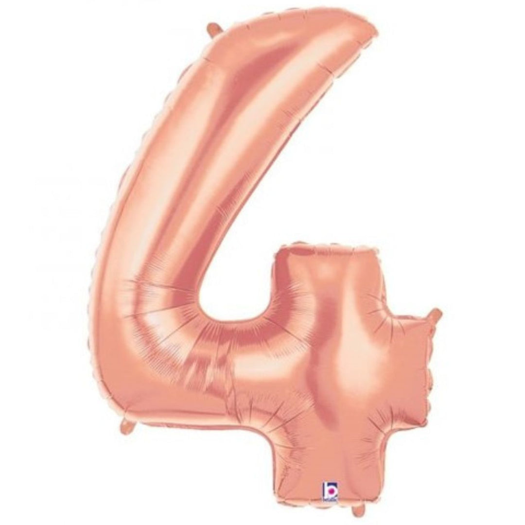 40" Rose Gold Foil Number Balloon - 4