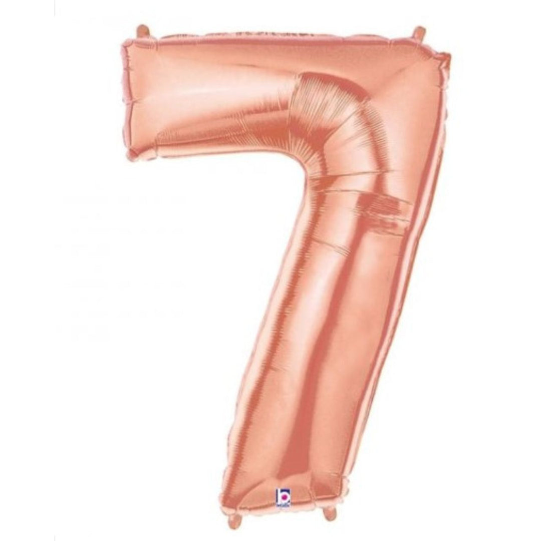 40" Rose Gold Foil Number Balloon - 7