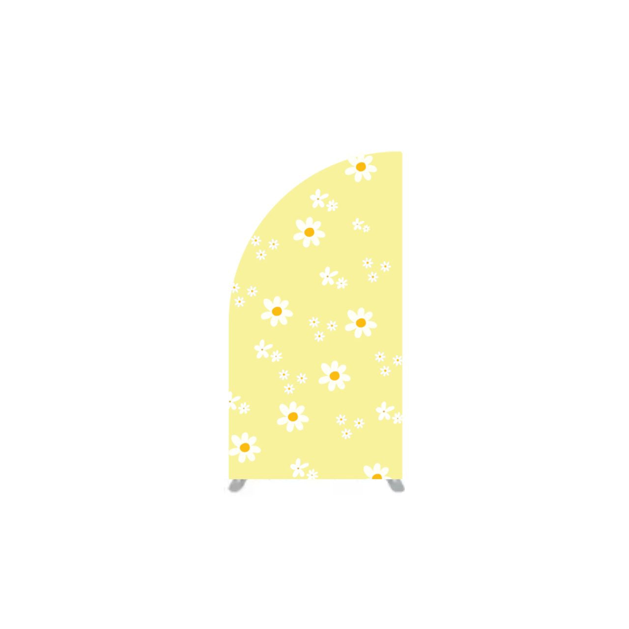 Yellow Daisy Sail Arch Backdrop - Medium