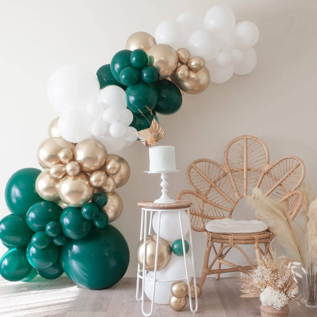 Milestone Birthday Balloon Garland DIY Kit - Dark Green
