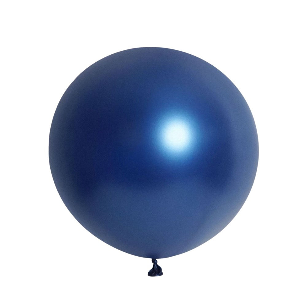 24" (60cm) Metallic Midnight Blue Jumbo Latex Balloon