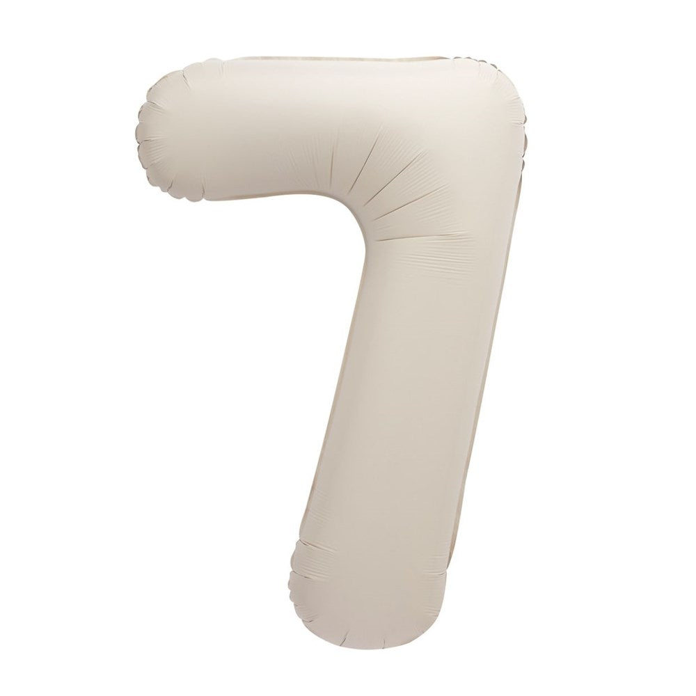 34" (86cm) Matte Nude Foil Number Balloon 7