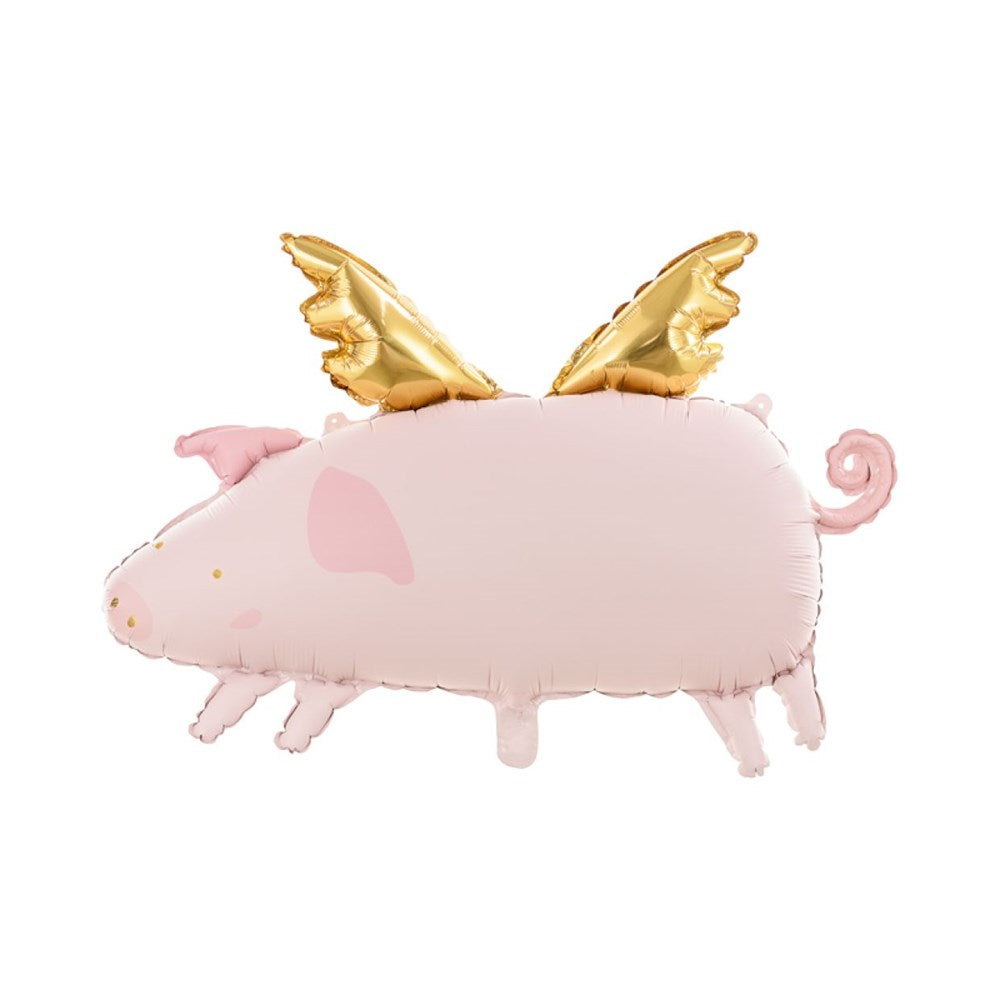 Pig with Wings Foil Balloon