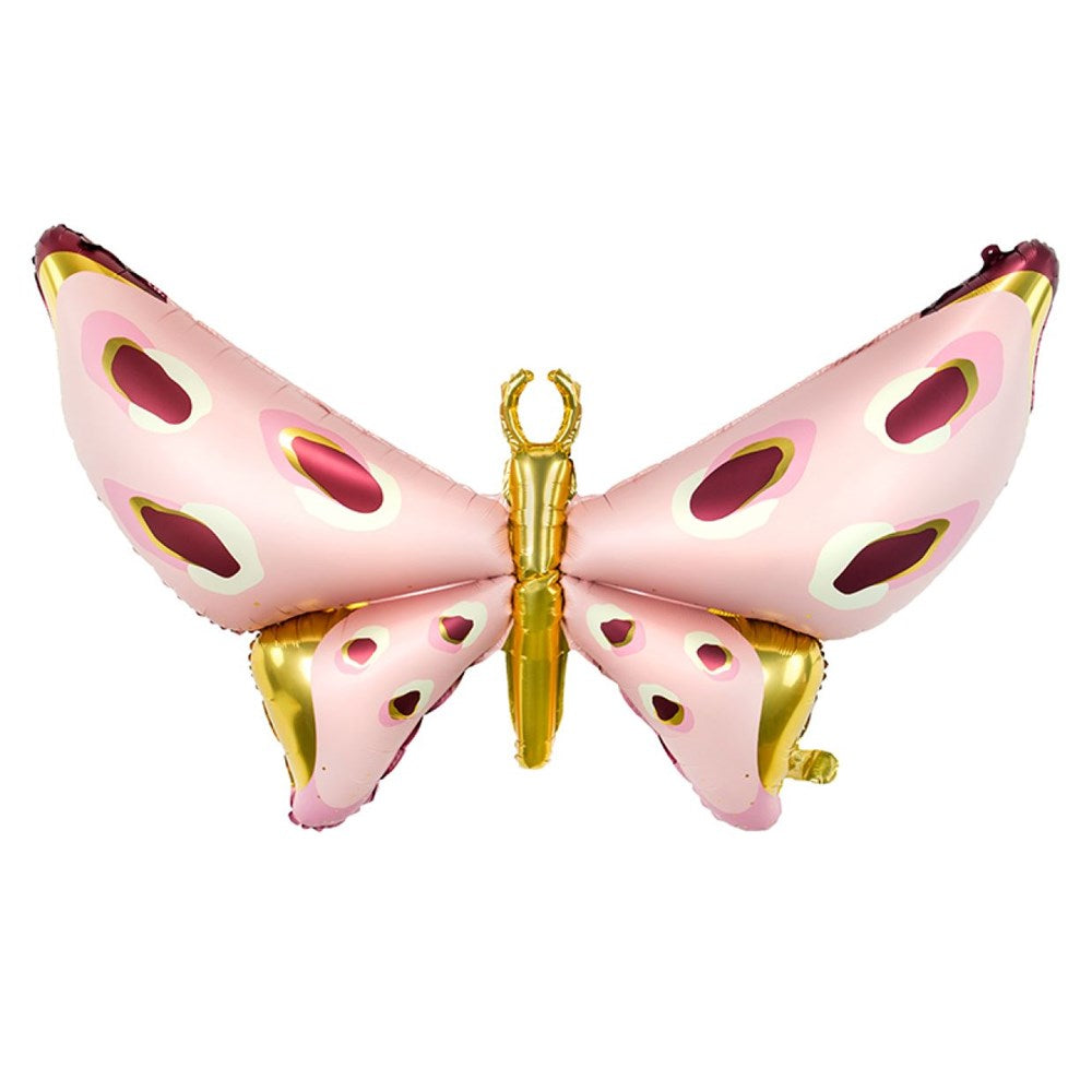 Pink & Burgundy Butterfly Foil Balloon  
