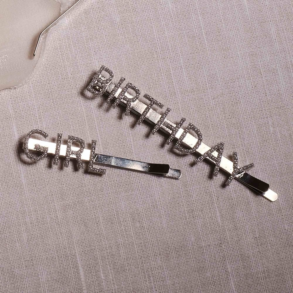 Happy Bowday Hair Slide (1PC)